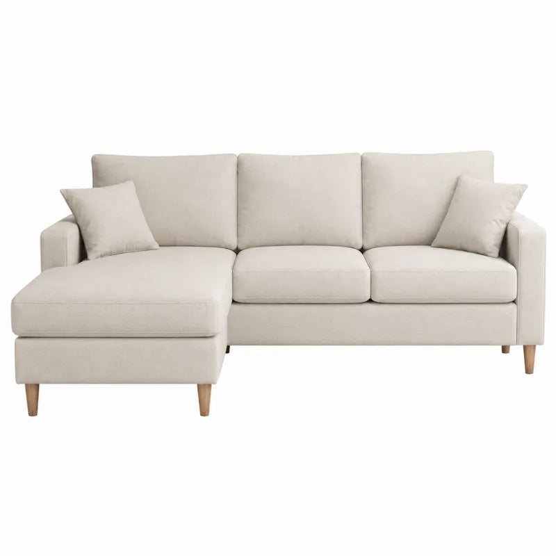 Sofa narożna z szezlongiem drewno bukowe 250cm